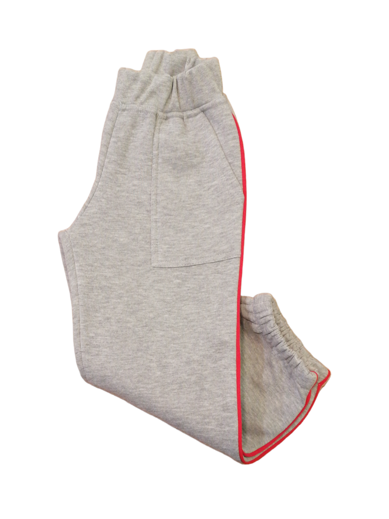 Grey Pants with Red Details