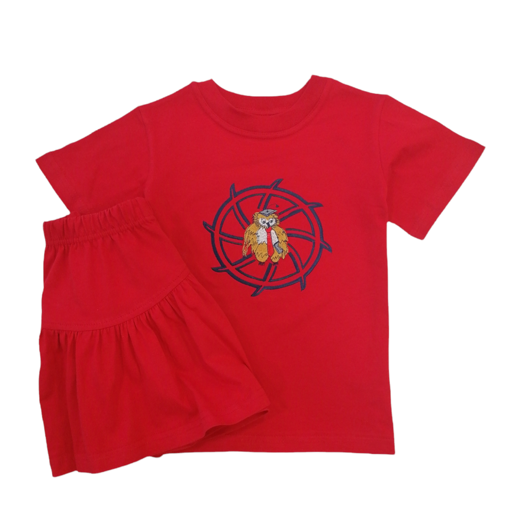 Red T-shirt &amp; Skirt