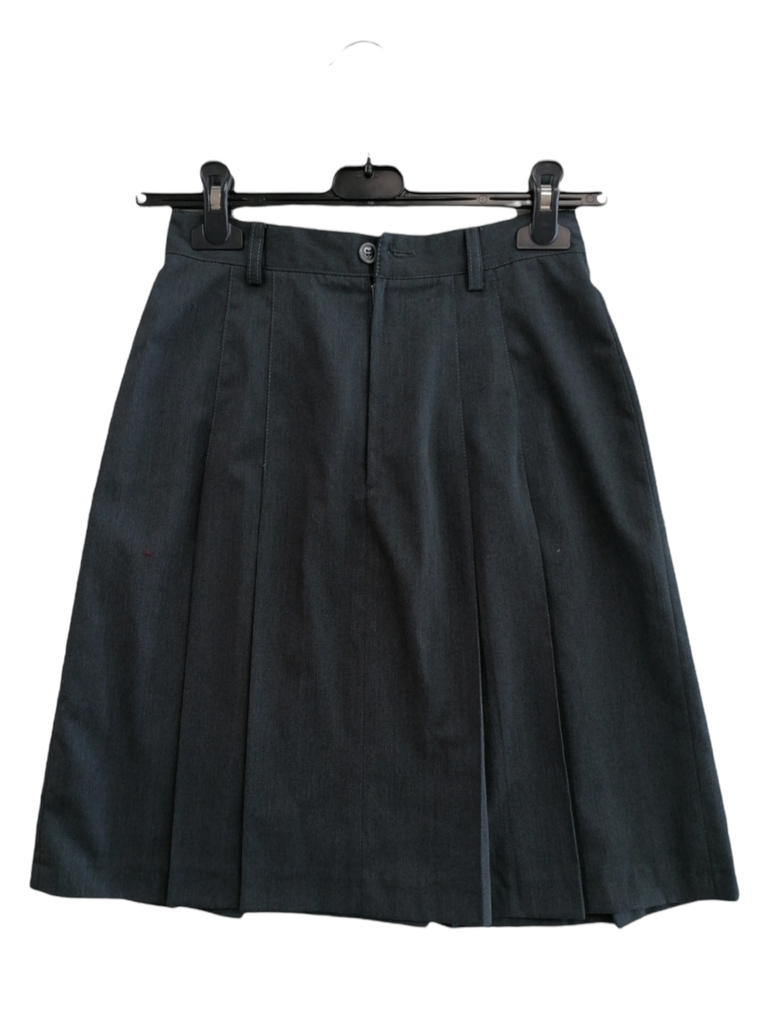 Grey Pleated Skirt