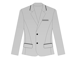 Women's Grey check Blazer