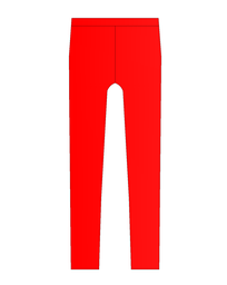 Red leggings 100% cotton